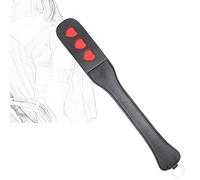 TRQOYTU SM Paddle Erotic Flogger Leather Whip Sex Bondage Spanking Role Play Heart Shaped Paddle Massage Cosplay Fetish Sex Toy for Women Men and Couples Extreme