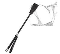 TRQOYTU SM Whip Crop Horse Cowhide Erotic Flogger Long Paddle BDSM Bondage Spanking Riding Crop Erotic Role Play Flirting Slave Sex Toy for Couples Adults Extreme