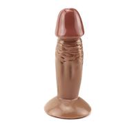 TRQOYTU Small Lifelike Dildo - Luxury Anal Dildo Velvet Soft Penis Replica with Super Strong Suction Cup Beginner Sex Toy for Women Anal and Vaginal Orgasm