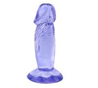 TRQOYTU Small Lifelike Dildo - Luxury Anal Dildo Velvet Soft Penis Replica with Super Strong Suction Cup Beginner Sex Toy for Women Anal and Vaginal Orgasm