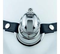 TRQOYTU Stainless Steel Cobra Penis Cage, Chastity Bondage Sex Toys for Men, Optional Anti-Fall Ring, Let You Experience The Ultimate Pleasure in Your Erotic Life