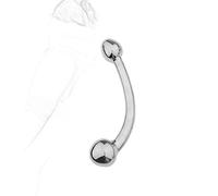 TRQOYTU Stainless Steel Double Dildo with Balls Prostate Massage Dildo Metal Anal Plug Butt Plug Vagina Anal Dildo Anal Ball G-Spot Stimulator Masturbator BDSM Sex Toy for Couples