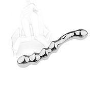 TRQOYTU Stainless Steel Double Head Anal Dildo Anal Plug Masturbation Double Vaginal Orgasm Metal Butt Plug Fetish P-Spot Prostate Stimulators Erotic Sex Toy for Couples Beginners