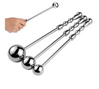 TRQOYTU Stainless Steel Metal Anal Plug, Butt Plug, Vaginal Anal Dilator with Prostate Massage, Stimulation, Baseball Whip, Butt Masturbator, A Sex Toy Specially Designed for Couples and Men