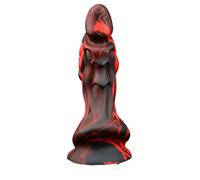 TRQOYTU Suction Cup-Equipped, Realistic Silicone Dildo with A Unique Shape, Soft Anal Plug, Anal Plug for Both Men and Women, Anal Self-Stimulation, Prostate Stimulation, G-spot Stimulation