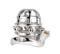 TRQOYTU Ultimate Bondage, Stainless Steel Penis Cage and Chastity Belt for Men, Specially Designed for SM Lovers to Achieve an Exhilarating CBT Experience