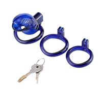 TRQOYTU Ventilated Chastity Cage Set with 3 Testicle Rings SM Bondage Penis Cage Sex Toy Cock Cage Chastity Belt for Men BDSM Fetish Penis Cage