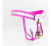 TRQOYTU Women's Ultimate Stainless Steel Penis Cage Chastity Belt with Removable Anal Plug Bondage Set Female Chastity Device Fetish Slave Torture Sex Toy Chastity Belt for Women