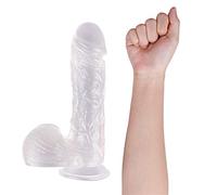 TRQOYTU XXL Anal Dildo Giant Dildo Crazy Extra Large Diameter 6cm with Sturdy Suction Cup, Real Penis Replica, Sex Toy for High-End Players