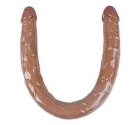 TRQOYTU XXL Double Dildo, Classic Dildo, Double Enjoyment of Penetration and Stimulation - Lesbian Couple High Reality Product, Soft Silicone Anal Dildo and Masturbation Tool