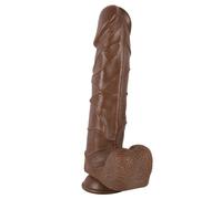 TRQOYTU XXXL Extra-Large 37cm PVC Dildo with Powerful Suction Cup for Sex - Realistic Texture for Deep Stimulation Suitable for Women, Men, and Couples, Large Thick Giant Anal Dildo