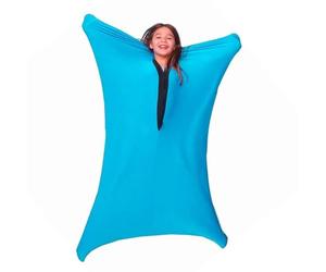 TRQQWEQQ Sensory Body Sock For Adult Sensory Socks Keep Nice Sleeping Comfortable Full-Body Wrap Stretchy Body Sox(Sky blue,XL/X-Large)