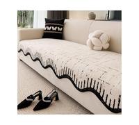 TRQQWEQQ Thick Shaggy Fuzzy Sectional Couch Cover Non-Slip Couch Guard Washable Sofa Shield For Most Cats Dogs Pets(Beige,90 * 300cm)