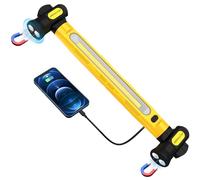 TRQWH Work Light, 3200LM LED, 6000mAh Rechargeable, Portable, Magnetic, Emergency Light with Hooks for Car Repairing, Garage, Workshop, Camping, Yellow