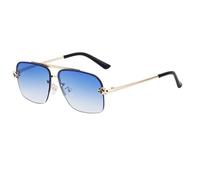 TRRDB 2024 Men's Fashion UV400 C5 Frameless Sunglasses 148*150*49mm