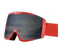 TRRDB 2025 Men's and Women's Double-layer Anti-fog Ski Goggles Snow Goggles Mountaineering Windproof Goggles,Red Gray,185 * 100mm