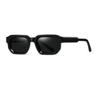 TRRDB 2025 Retro Square Sunglasses Street Shooting Simple Women's Sunglasses, C1, 140*145*42mm