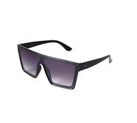 TRRDB Fashion large frame men's and women's trendy punk driving sun protection visor one-piece sunglasses, Bright Black, 148*143*53mm