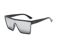 TRRDB Fashion large frame men's and women's trendy punk driving sun protection visor one-piece sunglasses