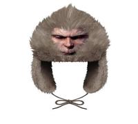 TRRDB Winter Hat Outdoor Plush Cartoon Embroidered Warm Windproof Cold Resistant, grey monkey king, 8