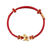 Trredrins 2026 New Year of Horse Red String Braided Bracelet,Adjustable Red String Horse Charm Bracelet for Lunar New Year Gifts,Chinese Feng Shui Lucky Amulet Protection Rope Bangle for Women Men