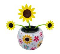 Trredrins Car Ornaments Solar Dancer Flower Butterfly Flip Flap Bobbleheads Dancer Interior Decoration Toy Dashboard Desk