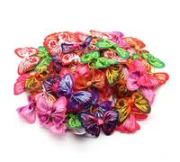 Trrymbbe 50Pcs Dog Hair Bows, Colorful Cute Dog Bows Small Size, Polyester Decorative Functional Multipurpose for Pet, Pet Cat, Pony Tails, Top Knots for Dogs