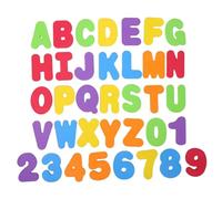 Trrymbbe Bath Toys, 36 Sheets Fun Numbers and Alphabet Bath Toys, Floating Alphabet Letters & Numbers Learning for Bathtub Educational for Kids Children Boys Girls