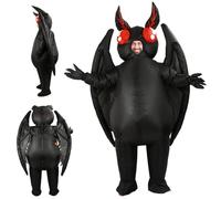 Trrymbbe Halloween Moth Costume, Funny Inflatable Costume Adult, Polyester Full Body Inflatable Suit with Blower, Halloween Costumes for Party, Role Play