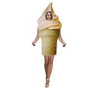 Trrymbbe Ice Cream Costume, Skin-Friendly & Comfort Simulation Ice Cream Party, Fun Halloween Costumes for Cosplay Christmas Performance Party, Medium