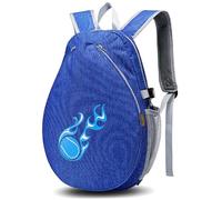 Trrymbbe Kids Tennis Bag, 11x16x6 Waterproof Oxford Fabric Tennis Backpack with Mesh Pockets, Large Capacity Dirt and Wear Resistant Racket Bag for TeensKids