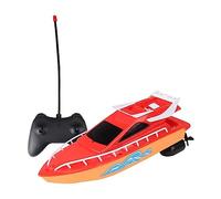 Trrymbbe RC Boat Mini Electronic Funny Waterproof Racing Boats Toy with Remote Control Children Toys(No Battery) Red