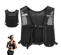 Trrymbbe Running Vest Lightweight Breathable Large Capacity Hydration Vest with Reflective Strips Marathon Running Backpack for Men Women