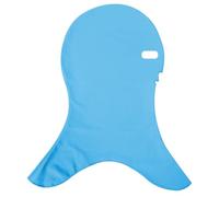 Trrymbbe Swim Cap Elastic Soft Sun Protection Facekini Mask Breathable Anti-Sting Flexible Lightweight 4-Hole Full Head Sunscreen Mask for Running, Cycling, Fishing (Blue) Swim Cap