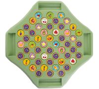Trrymbbe Toddler Matching Game Cartoon Patterns Flip Chess Memory Game with 52 Chess Holes & 58Pcs Easy Matching Board for Kindergarten, Fruit Memory Games for Kids Ages 4-8