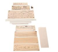 Trrymbbe Wooden Sailboat Ship Kit - Home DIY Model, Classical Wooden Sailing Boats Scale Model Decorat, Ship Boat Kits for Kids and Adults Gifts Toy