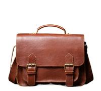 TRRYUIP Mens Messenger Bag Retro Real Leather Messenger Bags Men And Women Shoulder Bag Natural Cowhide Crossbody Casual Handbag Luxury Cambridge(Brown)