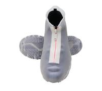 TRRYUIP Waterproof Shoe Covers 2 Pairs Waterproof Silicone Shoe Covers Reusable Foldable Not-Slip Rain Galoshes With Zipper(Color: 5,L)