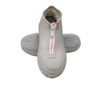 TRRYUIP Waterproof Shoe Covers 2 Pairs Waterproof Silicone Shoe Covers Reusable Foldable Not-Slip Rain Galoshes With Zipper(Color: 13,L)