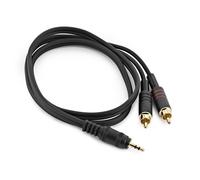 TRS 3.5mm Jack to RCA Phono Pro Cable 1m