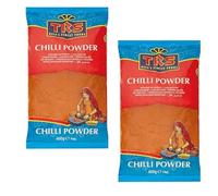 TRS Extra Hot Chilli Powder, 400g Bag, Pack of 2