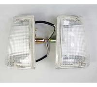 TRS Front Clear Corner Turn Signal Lights Lamps New Set LH&RH Side Fits 1985-1998 For MAZDA B2000 B2200 B2600 Pickup Truck