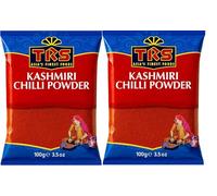 TRS Kashmiri Chilli Powder, Red Chilli Powder - Pure, Vibrant Color, Mild Heat - Perfect for Authentic Cuisine (100g (Pack of 2))