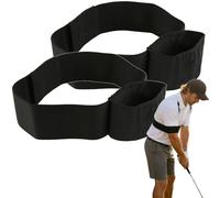 TRS Slider Golf Swing Training Aid (2-Pack) - Adjustable Golf Arm Connection Band for Correcting Posture & Stability - Premium Elastic Swing Trainer Set for Beginners & Pro Golfers