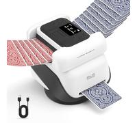 Trsaow 2-in-1 Automatic Card Shuffler and Dealer Machine with Remote Control, for Texas Hold'em Blackjack UNO, Built-in Dice Roller, 5000mAh Battery for 2-8 Players