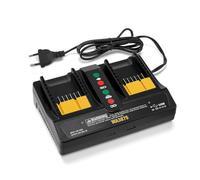 Trsaow Dual Battery Charger with Dual USB Ports Compatible With WORX 18V/20V Li-ion Batteries, LED indicator light Suspension Design Fast Simultaneous Charging and All-in-One Power
