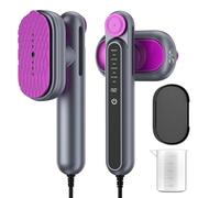 Trsaow Handheld Travel Steamer for Clothes 110-240V Dual Voltage Clothes Steamer with 90° Rotatable Head 2 in 1 Portable Mini Steamer & Iron 3 Modes Fast Heat Up Garment Steamer for Global Travel Home