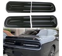 TRSCJXN for Challenger Smoked Tail Light Covers Rear Light Guards Exterior Accessories for Dodge Challenger 2015-2024 Taillight Covers Rear Guard Trim Kit Exterior Frame (Smoke Black 4Pcs)