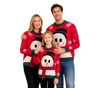 Trsenvrml Family Matching Christmas Jumpers Women Christmas Ugly Jumper for Boys Girls Xmas Knit Men Snowman Pullover Pack of 1 (Adult, L)