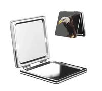 TRSGKSQP Compact Mirror Eagle Pocket Travel Makeup Mirrors Double Sided 1x/2x Magnifying Foldable Mini Cosmetic Mirrors Portable Handheld Beauty Mirror for Women Girls Gift